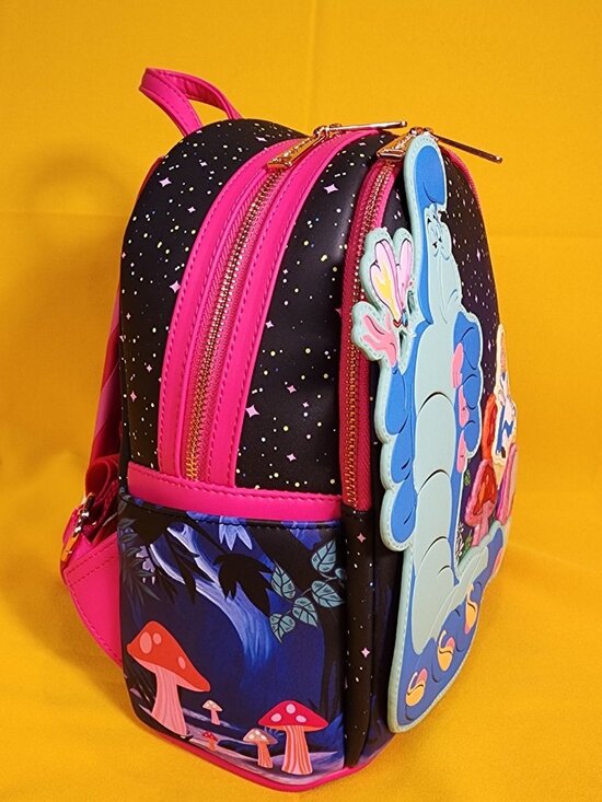 Loungefly Disney Alice in Wonderland Caterpillar & Alice Mushroom Mini Backpack main image 4